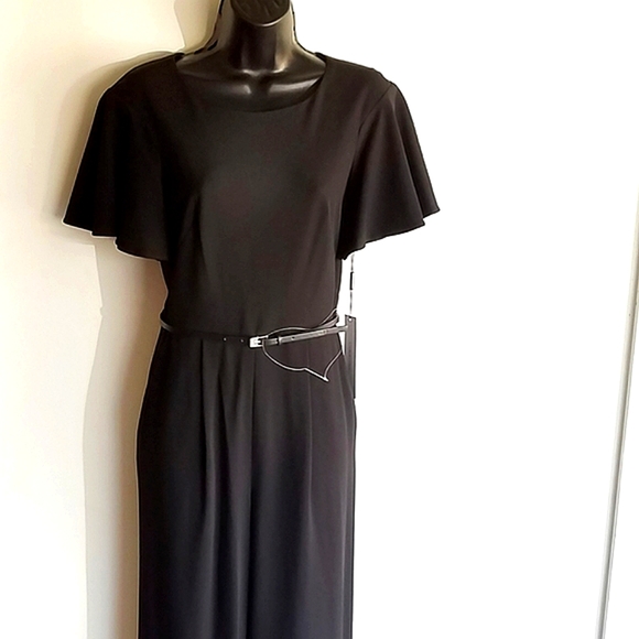 Calvin Klein Flutter Sleeve Jumpsuit - Picture 3 of 11